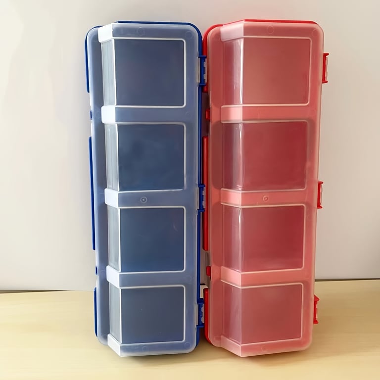 Durable Plastic Organizer Box with Multi-Compartment Design for Screws, Small Parts, Hardware, and Jewelry - Secure Closure, Compact and Portable Storage Solution for DIY Projects, Electronic Repairs - High-Quality, Versatile Organizer Box for Easy Sorting and Access