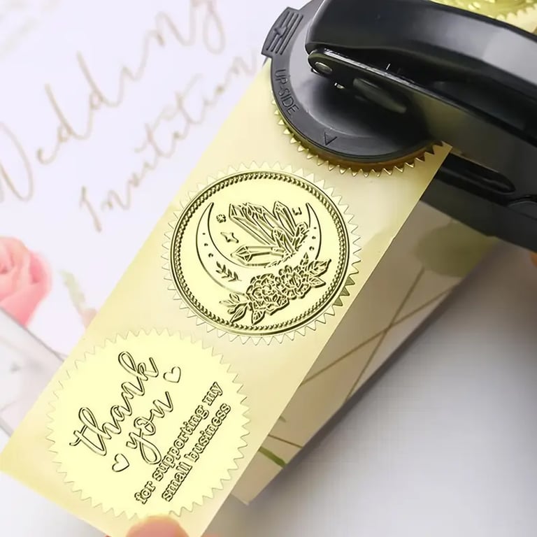Durable Customized Embosser Stamp for Wedding Libraries and DIY Projects - Professional Precision Embossing - Personalized Seals and Invitations - Easy to Use and Carry - Unique Gifts and Special Occasions