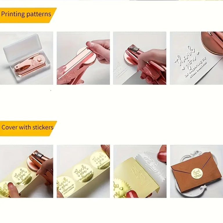 Durable Customized Embosser Stamp for Wedding Libraries and DIY Projects - Professional Precision Embossing - Personalized Seals and Invitations - Easy to Use and Carry - Unique Gifts and Special Occasions