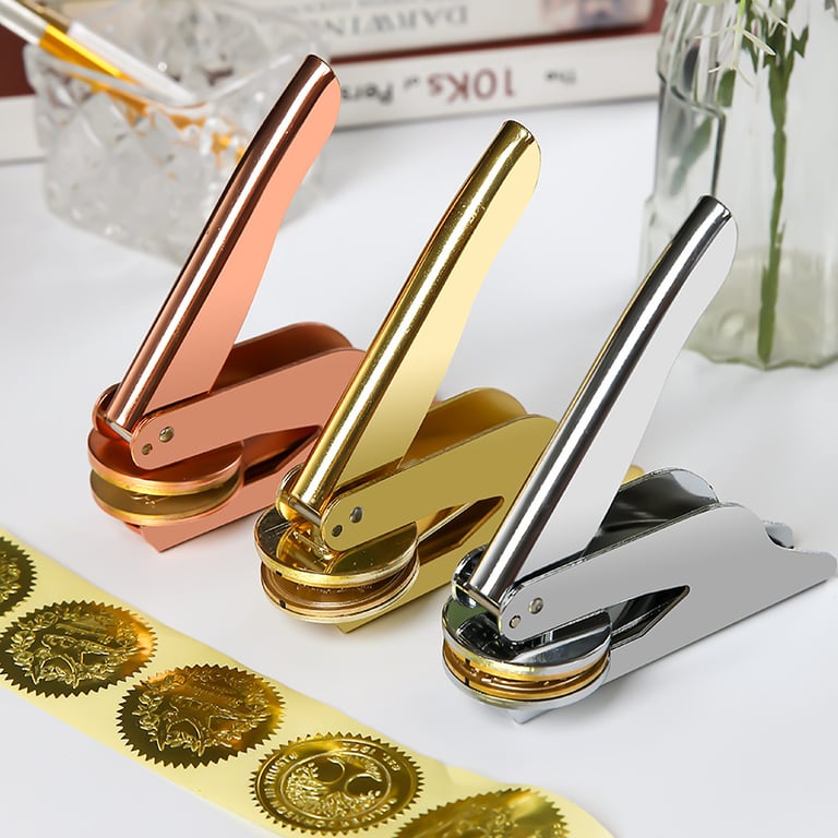 Durable Customized Embosser Stamp for Wedding Libraries and DIY Projects - Professional Precision Embossing - Personalized Seals and Invitations - Easy to Use and Carry - Unique Gifts and Special Occasions