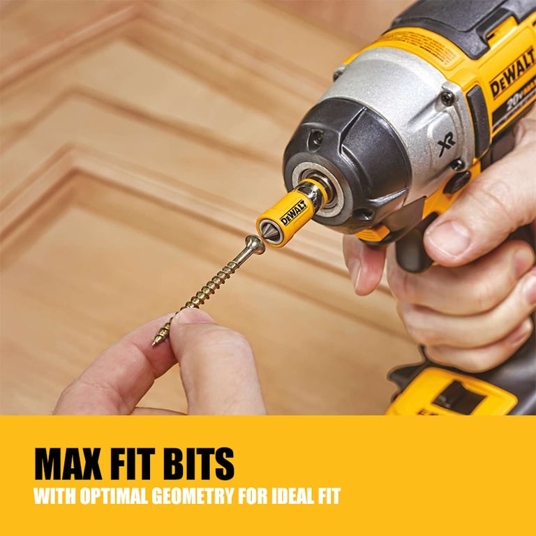 DEWALT DWA2PH2SL XCP3 Power Bit Sleeve Set - Durable S2 Tool Steel Construction, Precision Phillips #2 Bits, 2-Inch Long Reach, 3-Piece Set for Driver Drills - Ideal for Construction, Woodworking, Versatile Applications, Long-Lasting Performance