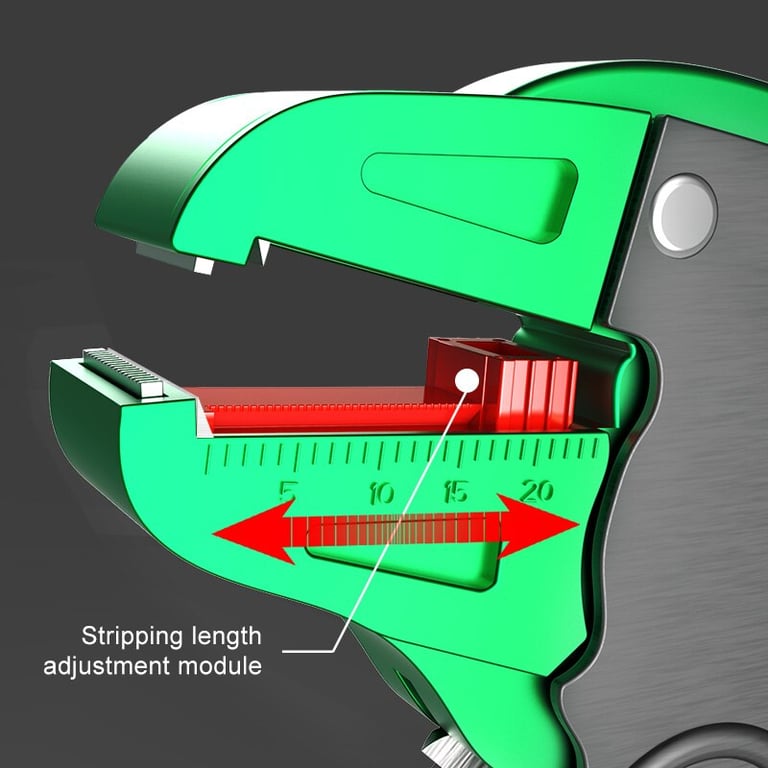 LAOA Automatic Wire Stripper with Precision Wire Stripping and Cutting, Length Adjustment, Efficient Wire Cutter, Durable Construction, Ergonomic Design - Ideal for Electrical Tasks, Flat Wires 0.2 to 4mm - High-Quality Tool for Accurate Results, Time-Saving and Comfortable Use