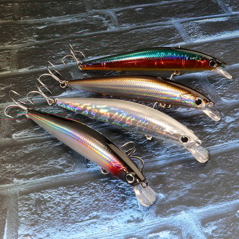 GOBAI Premium Minnow Crank Bait Fishing Lure Set - Realistic Design, 13g, 11.4cm, Magnet Weight Suspension System, Hot Model Design - 2pcs Value Pack for Bass, Trout, Walleye, Pike - Expertly Crafted for Durability, Longevity, and Optimal Fishing Performance in Freshwater and Saltwater