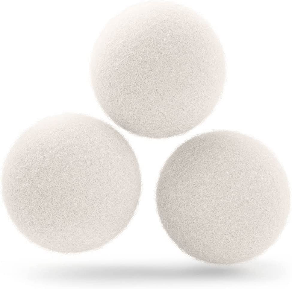 Premium 7CM Wool Dryer Balls - 100% Natural New Zealand Wool Fabric Softener for Hypoallergenic & Eco-Friendly Laundry - Reusable & Chemical-Free Alternative to Dryer Sheets - Reduce Wrinkles & Drying Time - Cost-Effective & Versatile Solution for Soft, Safe, & Fresh Clothes