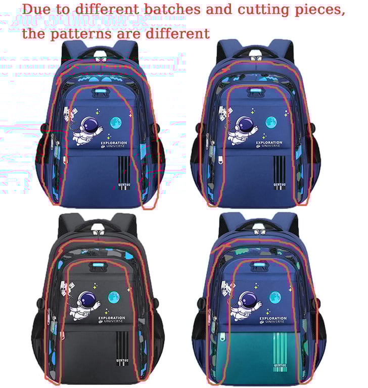 Spacious Astronaut-Themed Kids Backpack with Multiple Compartments, Waterproof Material, and Adjustable Straps - Durable School Bag for Books, Water Bottles, Snacks - Cute Design for Space Enthusiasts - Lightweight and Perfect for School, Travel, and Outdoor Activities