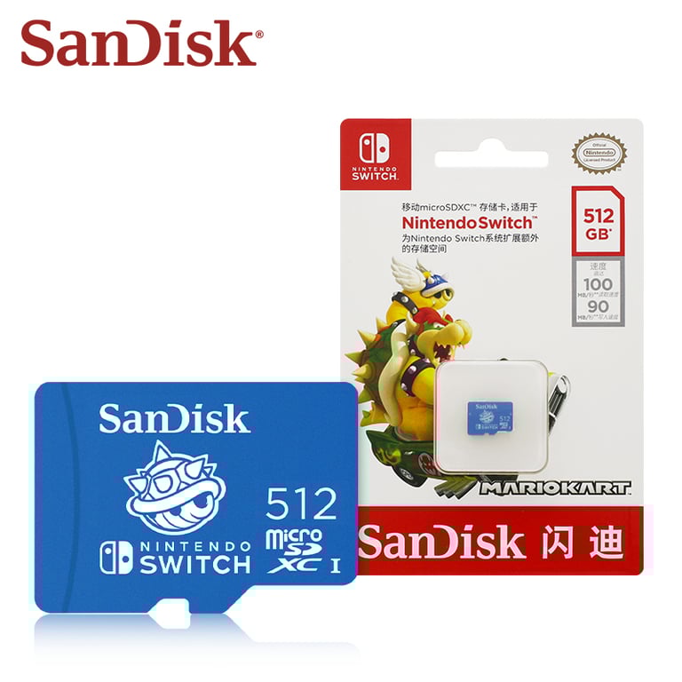 SanDisk 64GB Micro SD Memory Card for Nintendo Switch - High Capacity Storage, Fast Transfer Speeds, Optimized for Gaming, Reliable and Durable, Expand Your Gaming Library up to 512GB