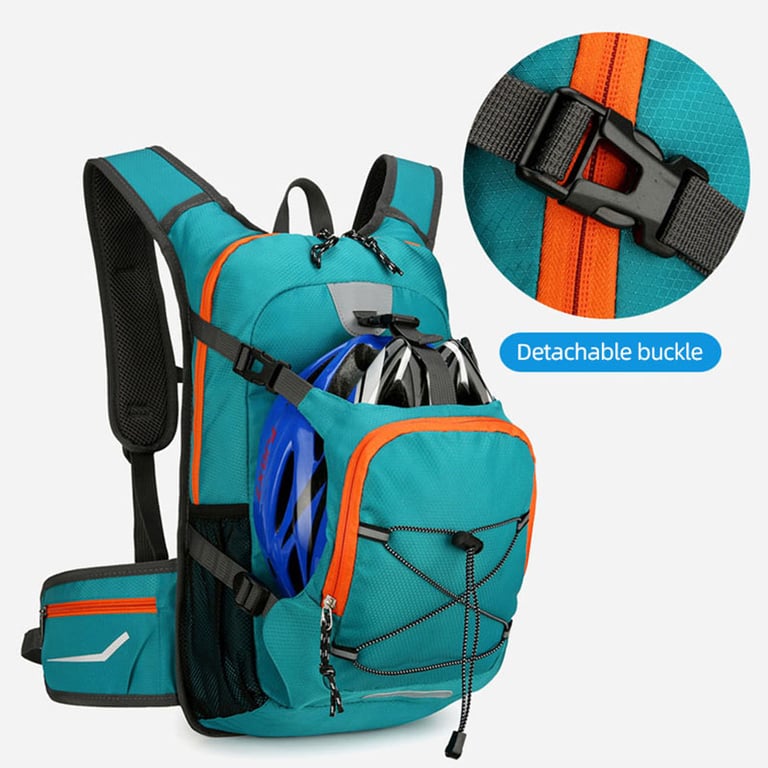 Lightweight Hydration Cycling Backpack with Built-in Water Bladder, Multiple Compartments, and Adjustable Straps - Ideal for Hiking, Camping, Climbing, and Mountaineering - Durable and Compact Outdoor Rucksack for Cyclists, Hikers, and Travelers