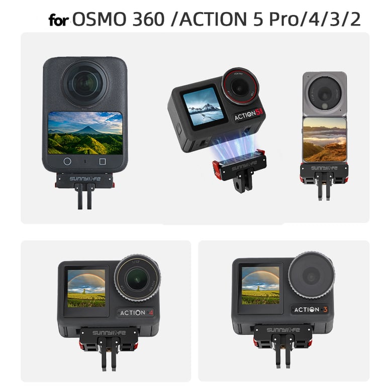DJI Osmo Action 5 Pro & OSMO 360 Magnetic Adapter with Quick-Release Plate for Secure Mounting and Versatile Shooting Angles - Durable and Reliable Camera Attachment for Enhanced Compatibility and Creative Potential