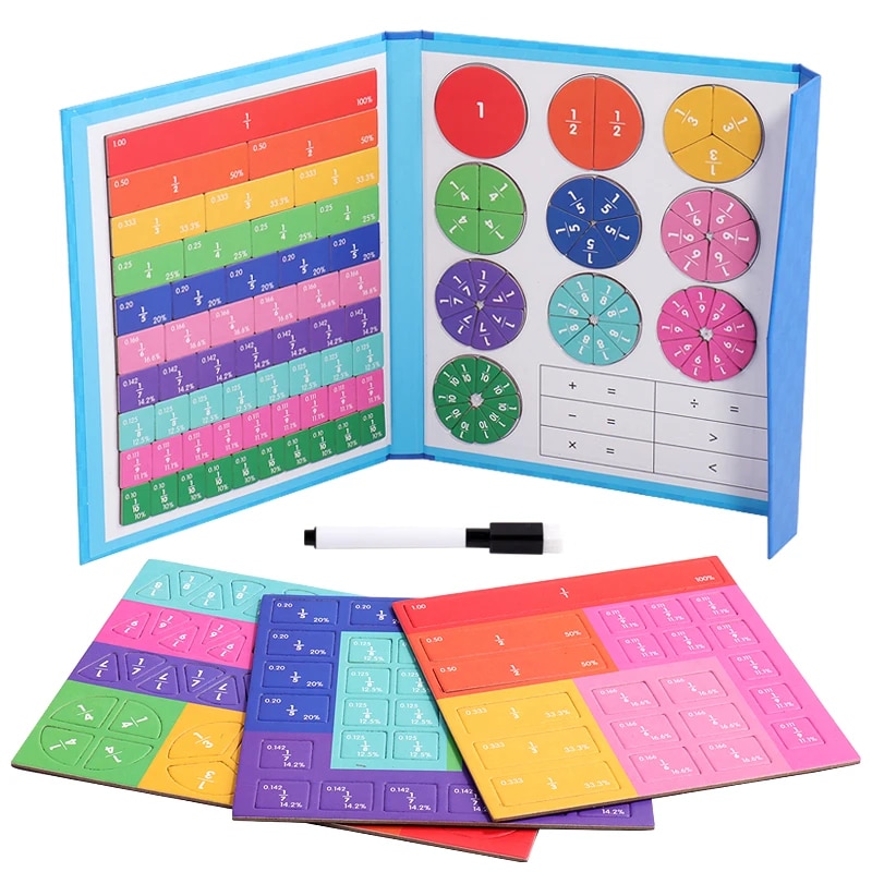 Montessori Numbers Decomposition Math Toys - Hands-On Interactive Learning Set for Addition & Subtraction, Colorful & Engaging Magnetic Pieces, Educational Teaching Aids for Basic Arithmetic Concepts, Montessori Approach for Independent Learning, Durable & Safe Materials for Math Skills Development
