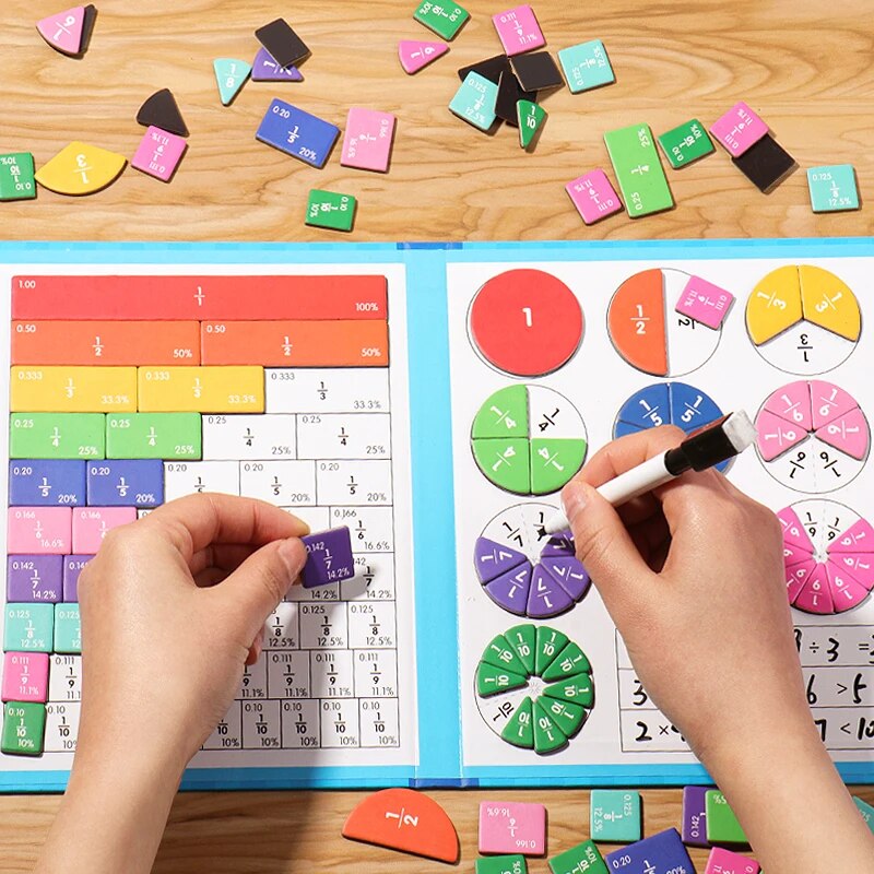Montessori Numbers Decomposition Math Toys - Hands-On Interactive Learning Set for Addition & Subtraction, Colorful & Engaging Magnetic Pieces, Educational Teaching Aids for Basic Arithmetic Concepts, Montessori Approach for Independent Learning, Durable & Safe Materials for Math Skills Development