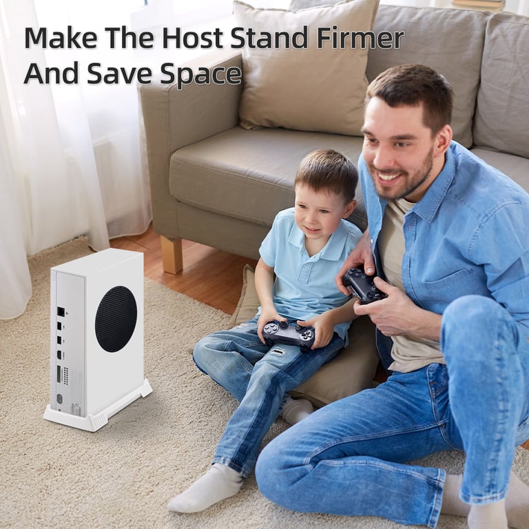 Vertical Stand with Enhanced Cooling System for Xbox Series S - Space-Saving Design, Stable Holder, Easy Installation, Durable Construction - Prevents Overheating, Optimal Performance, Neat Gaming Setup, Secure Base, Tool-Free Setup, Reliable Support