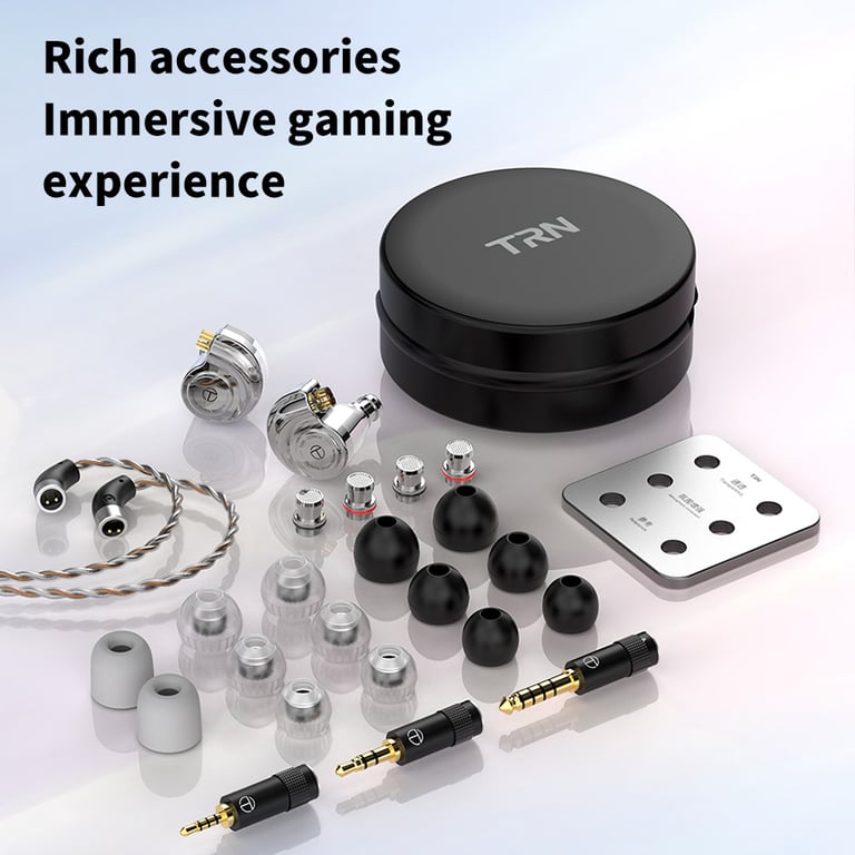 TRN Conch Earphone with High-Performance DLC Diamond Diaphragm, Dynamic Drivers, Tuning Nozzle Filters, Xiaomi Device Compatibility, and Enhanced Comfort - Immersive Sound Quality with Customizable Sound Signature and Secure Fit for Music Enthusiasts and Audiophiles