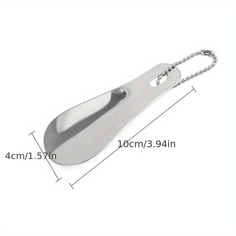 Durable Stainless Steel Shoehorn for Effortless Shoe Wearing Assistance, Portable and Compact Design, Essential for Home and Travel - Perfect Gift for Everyone