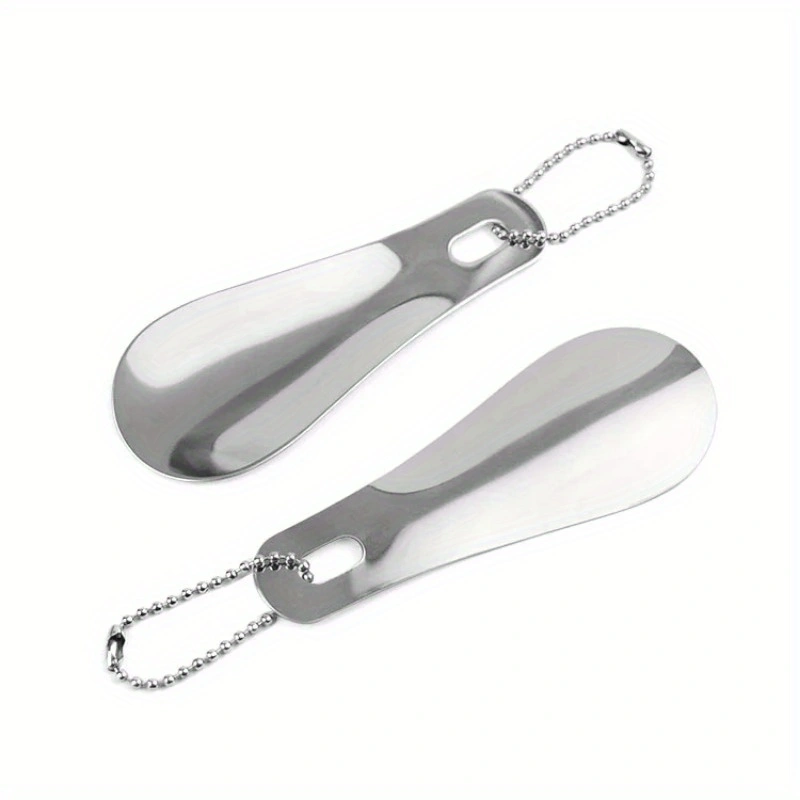 Durable Stainless Steel Shoehorn for Effortless Shoe Wearing Assistance, Portable and Compact Design, Essential for Home and Travel - Perfect Gift for Everyone