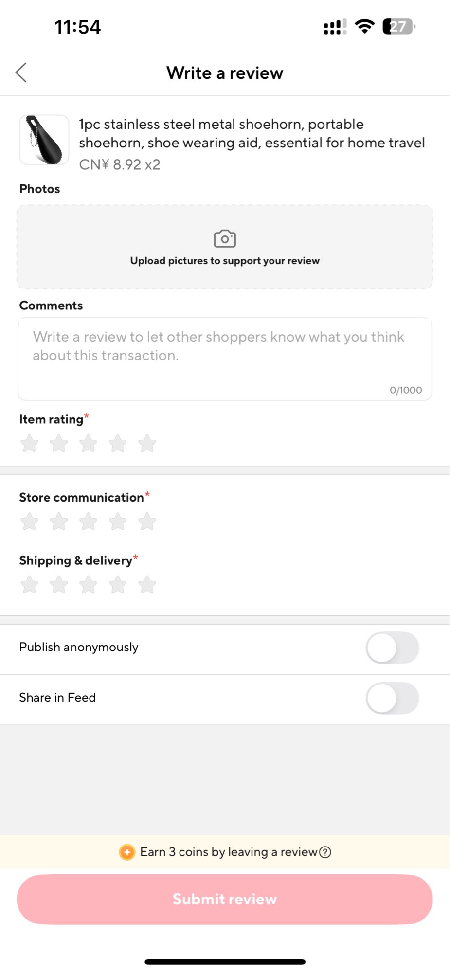 Product review photo