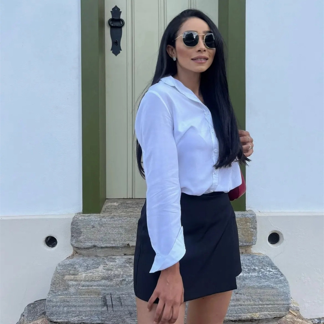 MUJER 2025 Asymmetric Skort - High Waist Mini Skirt Shorts with Asymmetrical Hemline for Women - Versatile Bermuda Shorts Style for Casual and Party Wear - Premium Quality Fabric, Soft and Breathable - Easy to Style with Various Outfits - Available in Multiple Sizes for Perfect Fit