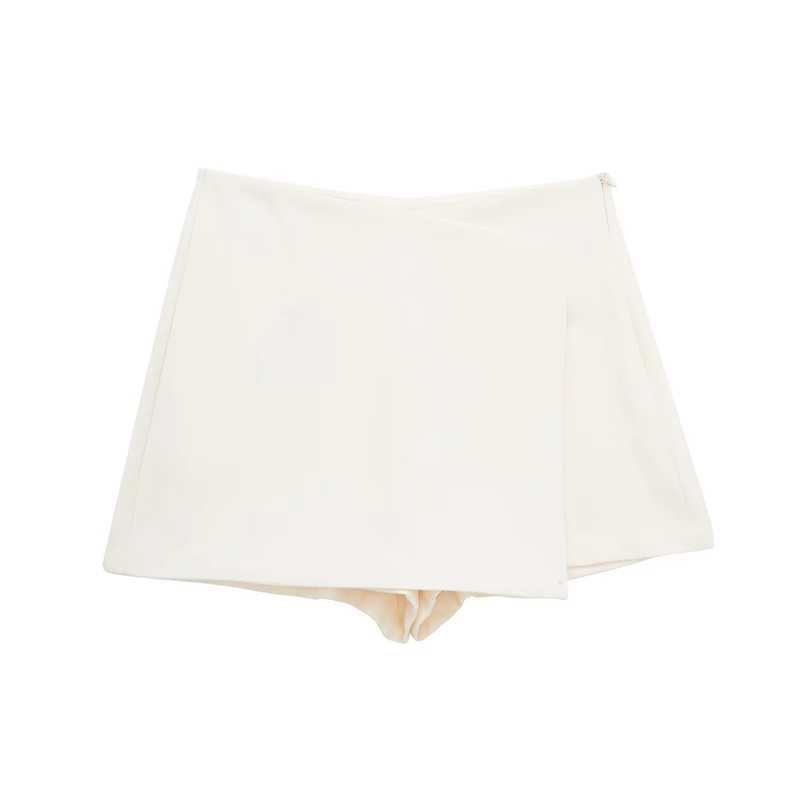 MUJER 2025 Asymmetric Skort - High Waist Mini Skirt Shorts with Asymmetrical Hemline for Women - Versatile Bermuda Shorts Style for Casual and Party Wear - Premium Quality Fabric, Soft and Breathable - Easy to Style with Various Outfits - Available in Multiple Sizes for Perfect Fit