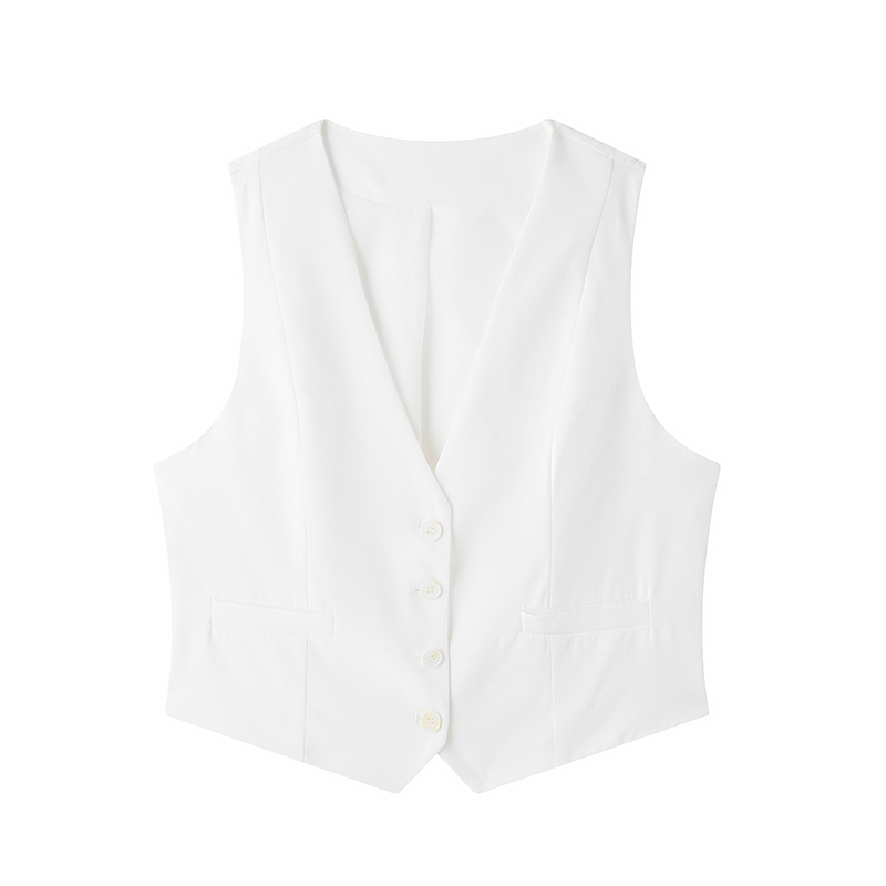 Willshela Women Fashion Solid Single Breasted Waistcoats Vest Vintage Sleeveless Jackets - Chic and Sophisticated Design, High-Quality Material, Versatile Styling, Flattering Fit, Timeless Appeal - Perfect for Stylish Ladies, Durable and Comfortable, Endless Styling Possibilities, Classic Charm for Modern Wardrobe