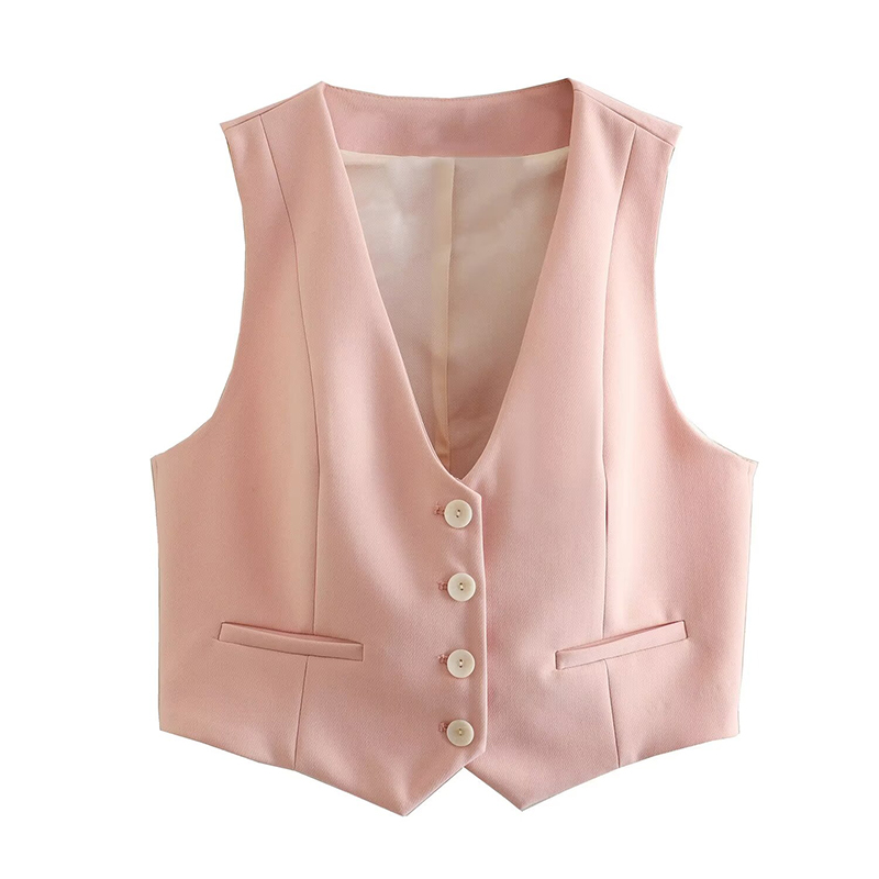 Willshela Women Fashion Solid Single Breasted Waistcoats Vest Vintage Sleeveless Jackets - Chic and Sophisticated Design, High-Quality Material, Versatile Styling, Flattering Fit, Timeless Appeal - Perfect for Stylish Ladies, Durable and Comfortable, Endless Styling Possibilities, Classic Charm for Modern Wardrobe
