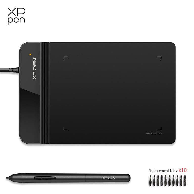 XP-Pen G430S Graphic Drawing Tablet with 8192 Levels of Pressure Sensitivity, Battery-Free Stylus, Compact 4x3 Inch Size, Windows/Mac Compatibility, Customizable Express Keys - Ideal for Digital Art, Graphic Design, Photo Editing, Beginners, and Professionals
