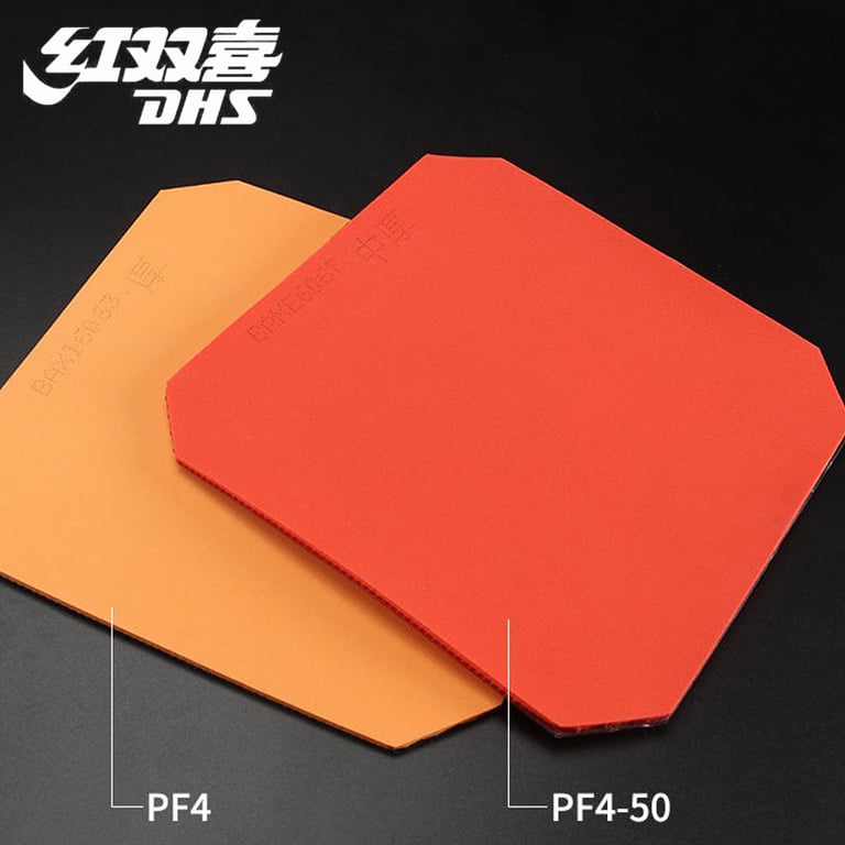 DHS PF4 50 Table Tennis Rubber - Premium Stickiness for Spin and Speed Control | Ideal for Loop Driving with Attack Strategies | Balanced Offense-Defense Performance | Durable Construction for Long-Lasting Play | Enhanced Spin Capability for Competitive Edge | Versatile Choice for All Playing Styles