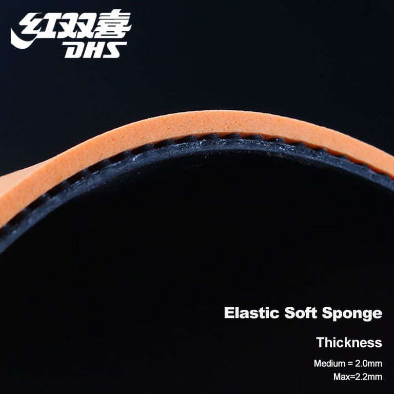 DHS PF4 50 Table Tennis Rubber - Premium Stickiness for Spin and Speed Control | Ideal for Loop Driving with Attack Strategies | Balanced Offense-Defense Performance | Durable Construction for Long-Lasting Play | Enhanced Spin Capability for Competitive Edge | Versatile Choice for All Playing Styles