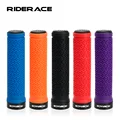 Ergonomic Soft Rubber Mountain Bike Handlebar Grips with Single-Sided Locking Mechanism for Enhanced Control and Comfort, Non-Slip Design for Wet Conditions, Universal Fit Cycling Accessories with Plug Rubber for Professional Look and Stability