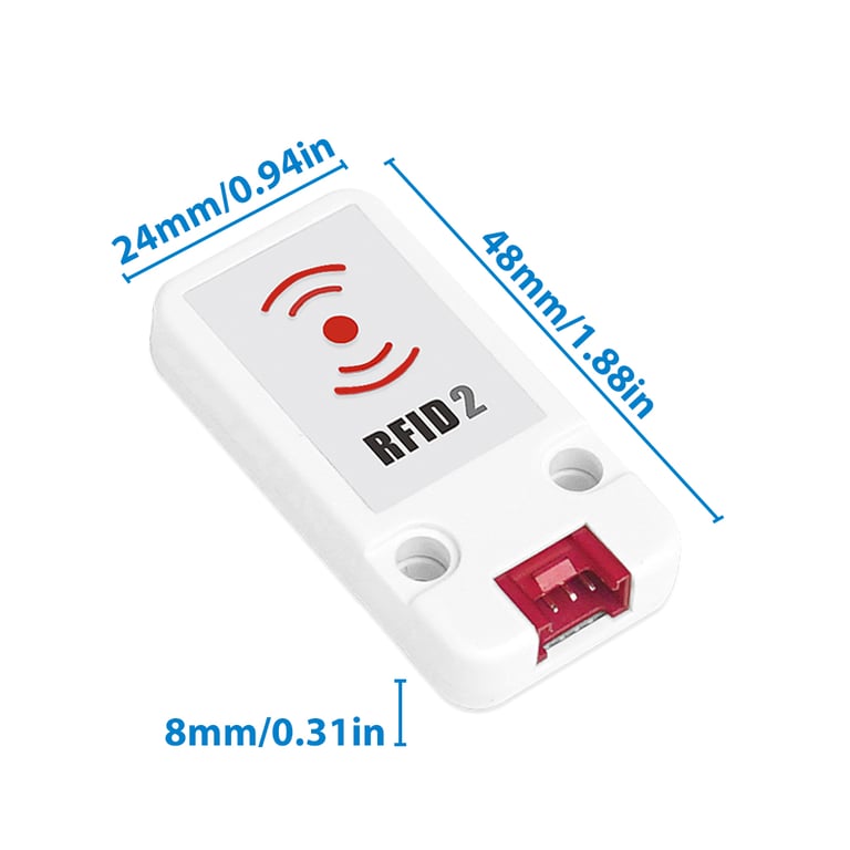 M5Stack Official Mini RFID 2 Reader/Writer Unit (WS1850S) - Compact, Portable, Plug and Play, High Compatibility, Fast Reading and Writing Speeds, Durable Construction - Lightweight RFID Tag/Card Scanner for Quick Setup and Efficient Data Processing