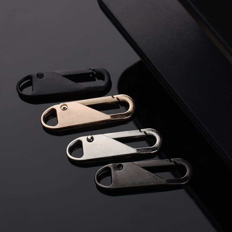 5Pcs Durable Metal Alloy Zipper Sliders Set for Luggage Bags and Clothing Repair - Easy DIY Installation, Universal Compatibility, Convenient Zipper Puller - Essential Sewing Kit Addition for DIY Enthusiasts and Beginners in Sewing and Crafting