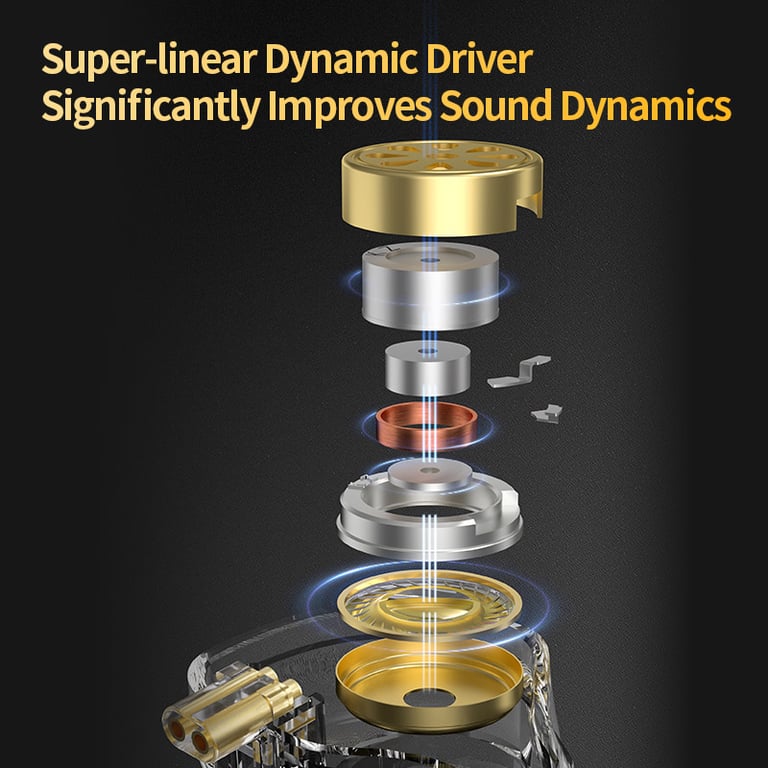 KZ ZSN Pro 2 Hybrid Driver HIFI Earphones with Balanced Armature and Dynamic Drivers, Metal Construction, Interchangeable Earpieces, and Monitor Earphone Design for Musicians, Audiophiles, and Audio Professionals - Rich Sound, Powerful Bass, Crisp Highs, Comfort Fit, Durable Build