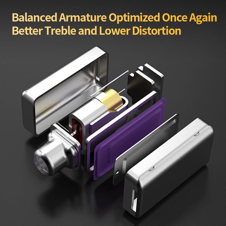 KZ ZSN Pro 2 Hybrid Driver HIFI Earphones with Balanced Armature and Dynamic Drivers, Metal Construction, Interchangeable Earpieces, and Monitor Earphone Design for Musicians, Audiophiles, and Audio Professionals - Rich Sound, Powerful Bass, Crisp Highs, Comfort Fit, Durable Build