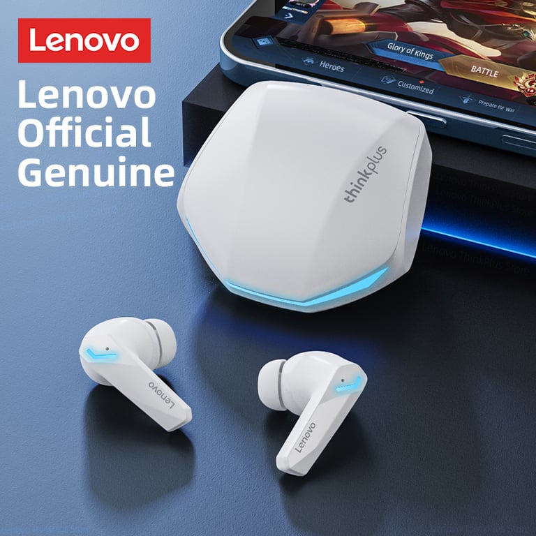 Lenovo GM2 Pro 5.3 Earphone Bluetooth Wireless Earbuds with HD Call & Low Latency for Gaming & Music - Dual Mode Headset with Built-in Mic & Comfortable Design