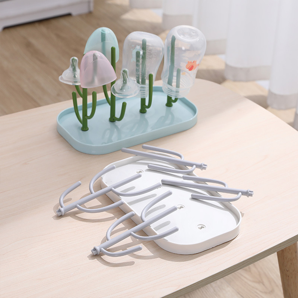 Whimsical Tree-Shaped Baby Milk Bottle Drain Rack - Dust-Proof, Hygienic, and Space-Saving Organizer for Bottles, Cups, and Accessories - Multi-Functional Easter Gift for New Parents - Easy to Clean and Durable Feeding Essential