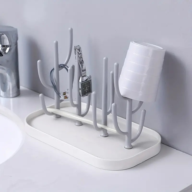 Whimsical Tree-Shaped Baby Milk Bottle Drain Rack - Dust-Proof, Hygienic, and Space-Saving Organizer for Bottles, Cups, and Accessories - Multi-Functional Easter Gift for New Parents - Easy to Clean and Durable Feeding Essential