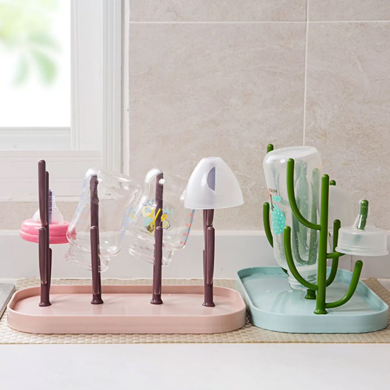 Whimsical Tree-Shaped Baby Milk Bottle Drain Rack - Dust-Proof, Hygienic, and Space-Saving Organizer for Bottles, Cups, and Accessories - Multi-Functional Easter Gift for New Parents - Easy to Clean and Durable Feeding Essential