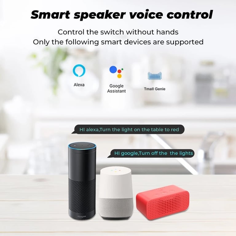 Alexa and Google Home Compatible Wifi DIY Interruptor Smart Switch with Wireless Remote Control for Easy DIY Installation, Reliable Performance, and Enhanced Home Control