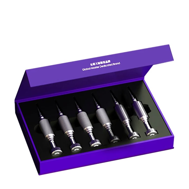 6in1 Mechanic IShell MAX High Hardness Precision Screwdriver Set for iPhone Internal Disassembly - Plum Blossom Cross Design, Durable Material, Versatile Tool for Electronics Repair and Maintenance