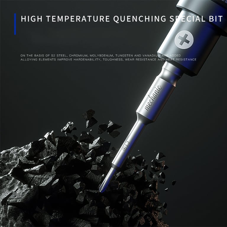 6in1 Mechanic IShell MAX High Hardness Precision Screwdriver Set for iPhone Internal Disassembly - Plum Blossom Cross Design, Durable Material, Versatile Tool for Electronics Repair and Maintenance