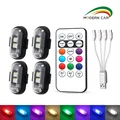 Versatile Rechargeable Car LED Warning Light with Remote Control - Multi-functional Emergency Lighting for Vehicle Visibility and Decor - Wireless Decorative Element with High-Quality Construction