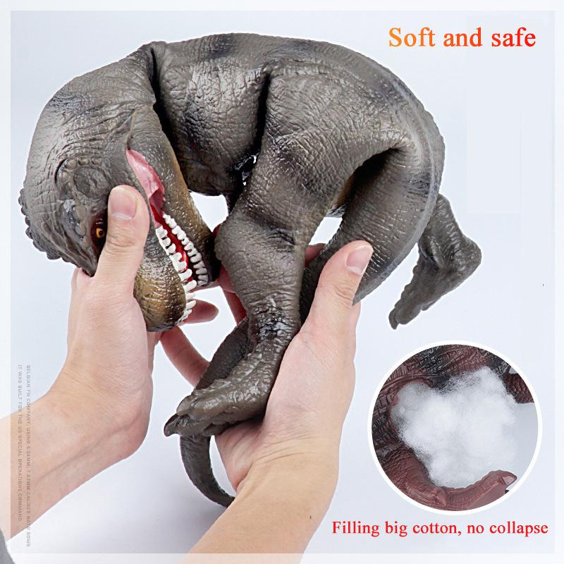 Large Dinosaur Shark Model Toy for Kids - Realistic T-Rex & Velociraptor Design - Soft Non-Toxic Materials - Interactive Puppet Play - Educational Prehistoric Learning - Perfect Gift for Dino & Shark Enthusiasts - Hours of Fun & Creativity - Ideal for Cognitive Development & Imaginative Play