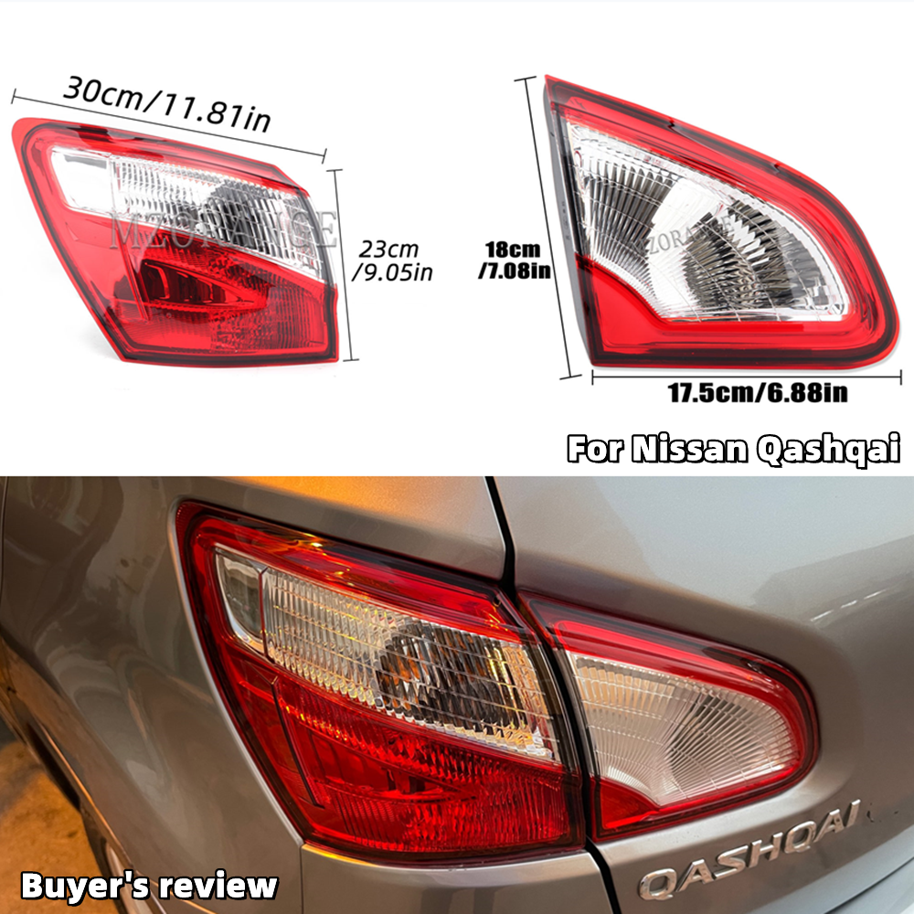 High-Quality Rear Tail Light for Nissan Qashqai 2008-2015 EU Version - Enhanced Visibility & Easy Installation - Multi-Functional Brake, Fog, and Warning Light - Durable Material for Harsh Weather Conditions - Perfect Fit & Stylish Design for Improved Safety and Visibility
