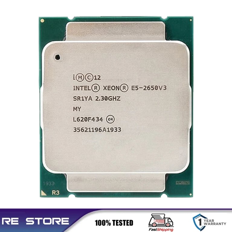 Intel Xeon E5-2650 V3 Processor 10-Core 2.3GHz LGA 2011-3 CPU for Workstations - Hyper-Threading Technology, Enhanced Multitasking, Reliable Stability, Mission-Critical Performance, Seamless Integration, Professional Productivity, Advanced Architecture Design