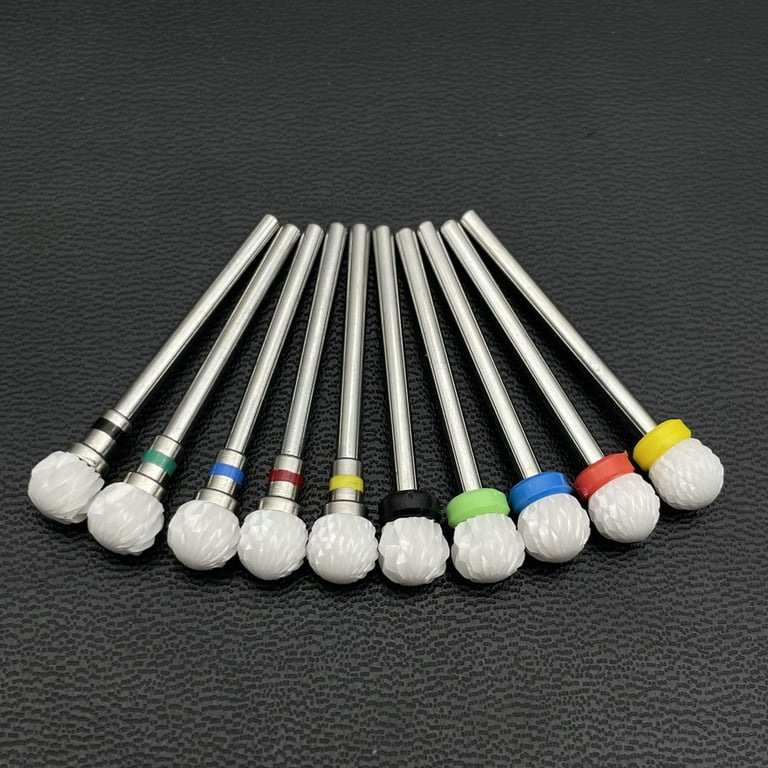 Professional Grade Ceramic Nail Drill Bit for Efficient Gel Removal and Precision Shaping - Heat Resistant, Corrosion Proof, Easy to Clean - Compatible with Nail Milling Machines - Ideal for Manicure Salons and Home Use - Durable and Long-Lasting Performance