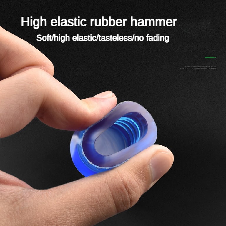 Versatile Double Headed Rubber Installation Hammer with Detachable Insulated Design and Comfortable Grip - Ideal for Carpentry, Construction, and DIY Projects, 25mm to 45mm Heads for Precise Installations and Damage Prevention