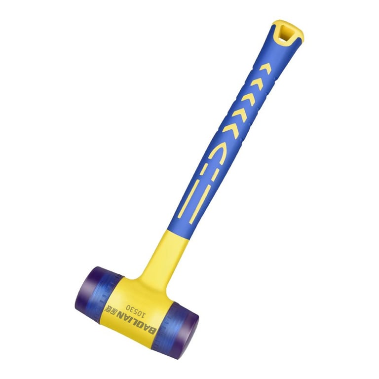 Versatile Double Headed Rubber Installation Hammer with Detachable Insulated Design and Comfortable Grip - Ideal for Carpentry, Construction, and DIY Projects, 25mm to 45mm Heads for Precise Installations and Damage Prevention