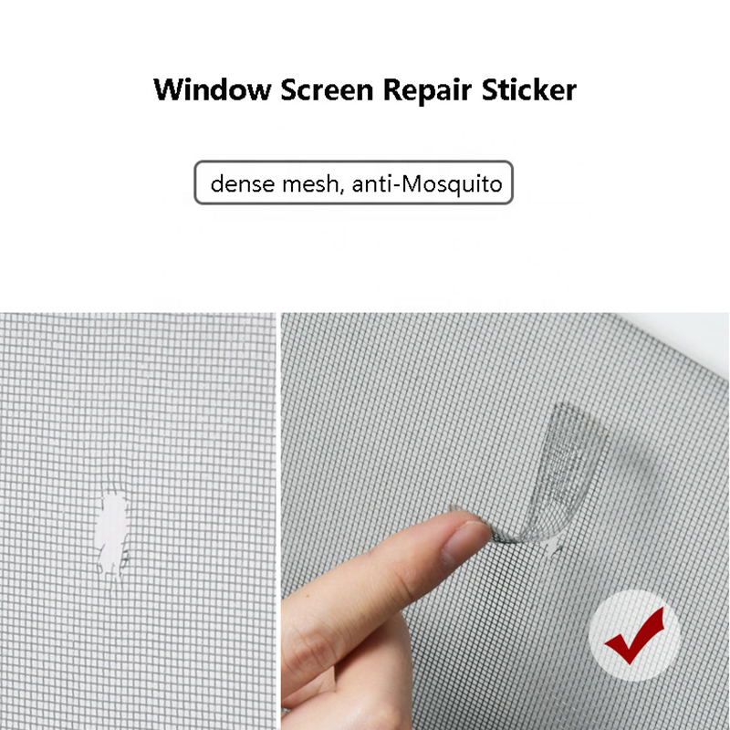High-Quality Window Screen Repair Stickers - Easy Solution for Holes in Screens and Doors - Durable Mesh Material - Pack of 5/10/20 - Hassle-Free Application - Versatile for Windows, Doors, Patio Enclosures - Keep Out Insects - Long-Lasting Barrier - Home Repair Essential