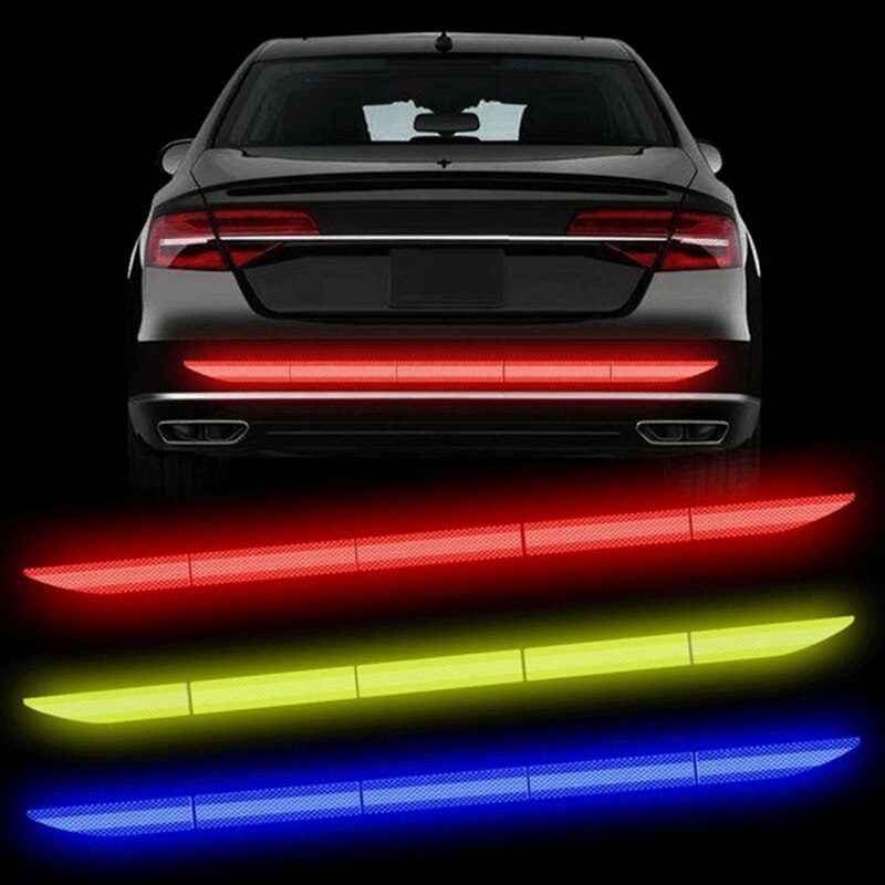 Universal Car Sticker Reflective Warning Safety Tape for Enhanced Visibility and Safety | Easy Application Anti Collision Night Reflective Sticker for Cars, Trucks, SUVs | Durable Weather-Resistant Material | Multipurpose Use on Bikes, Motorcycles, and Helmets