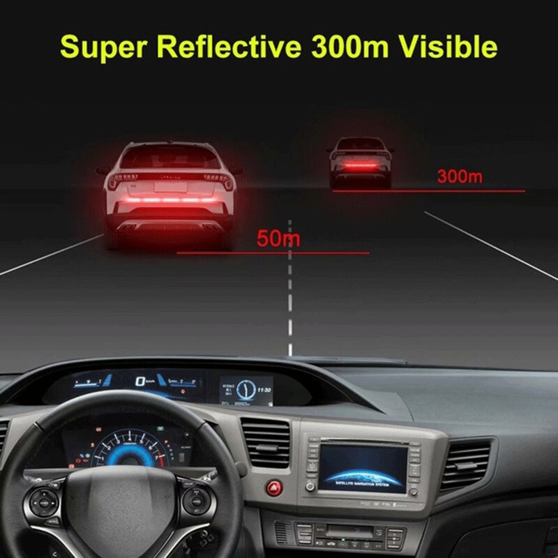 Universal Car Sticker Reflective Warning Safety Tape for Enhanced Visibility and Safety | Easy Application Anti Collision Night Reflective Sticker for Cars, Trucks, SUVs | Durable Weather-Resistant Material | Multipurpose Use on Bikes, Motorcycles, and Helmets