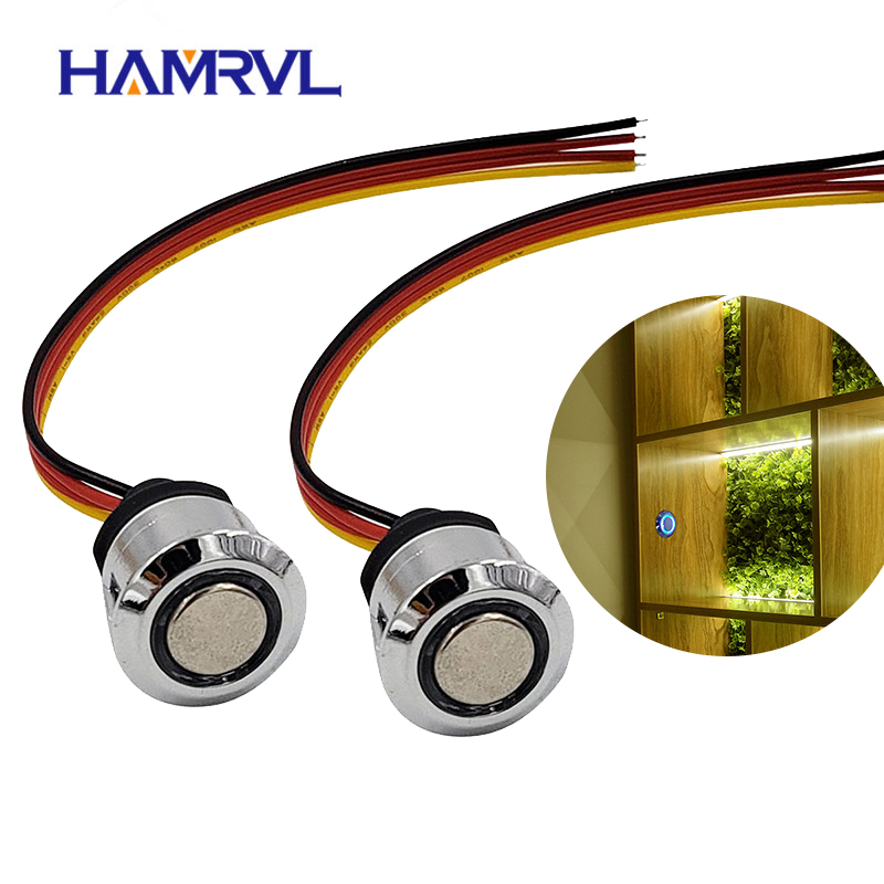 Touch-Sensitive LED Dimmer Switches 12V - Stepless Dimming Control for LED Strip Lights - Wide Voltage Compatibility - Easy Installation - Durable and Reliable - Pack of 1/2pcs