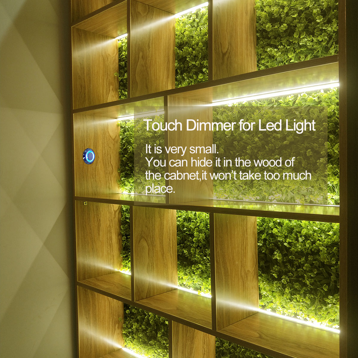 Touch-Sensitive LED Dimmer Switches 12V - Stepless Dimming Control for LED Strip Lights - Wide Voltage Compatibility - Easy Installation - Durable and Reliable - Pack of 1/2pcs